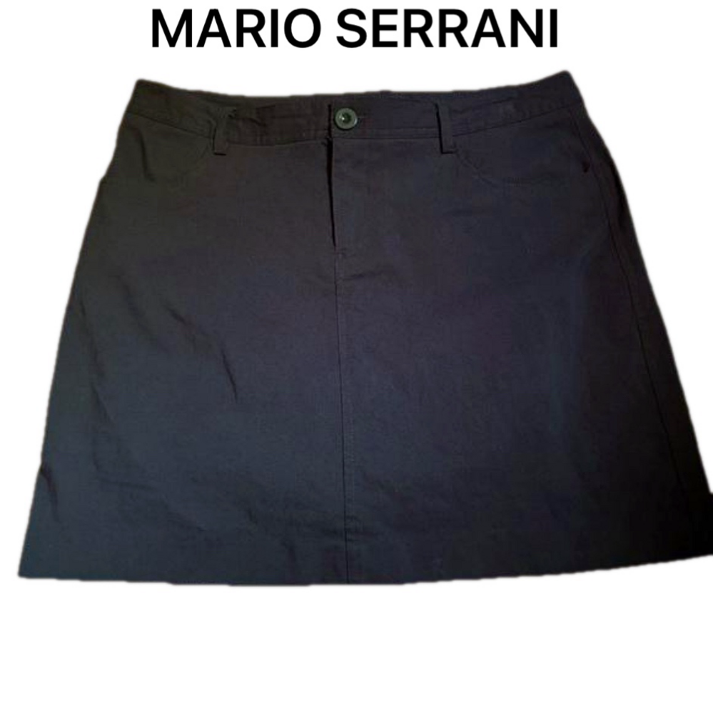 Mario Serrani Black Short Skirt Medium